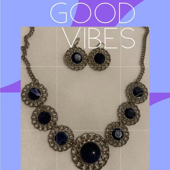NECKLACE & EARING SET AS SHOWN🛍 - Image 2