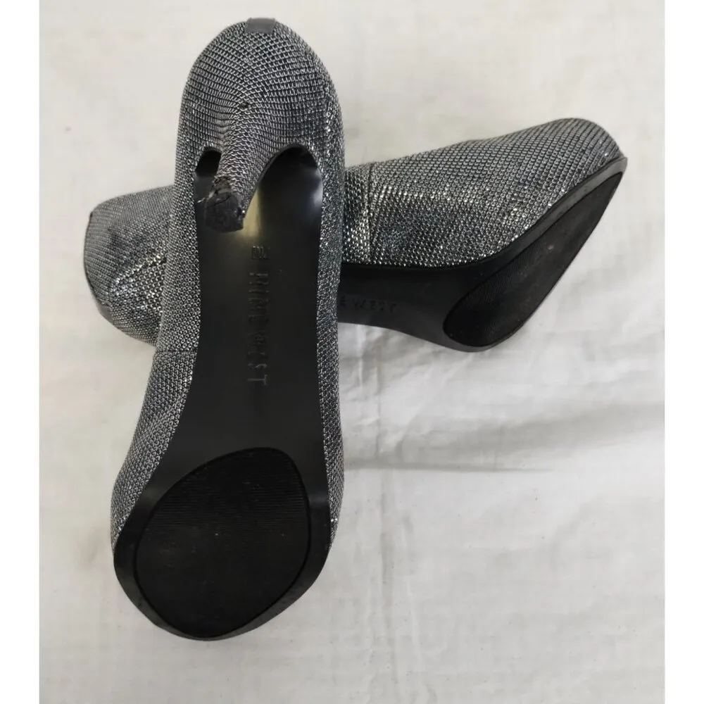 Nine West Women's Silver Shoes/Heels/4" Heel Size 7 SKU 2913 - Image 5