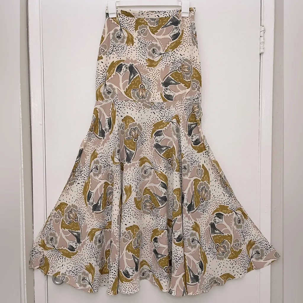 Free People Pebble Crepe Maxi Skirt size 0 - Image 2