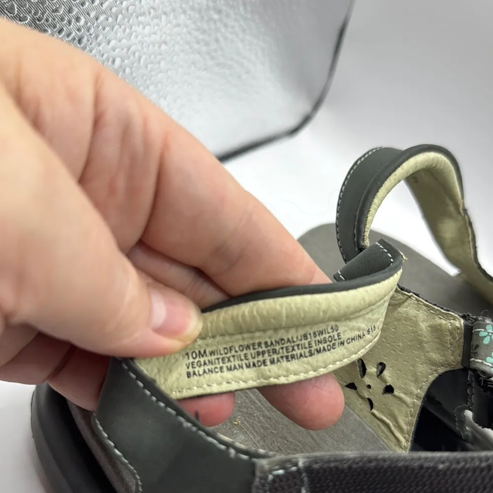 JBU by Jambu Wildflower Sandal Gray Size 10 - Image 3