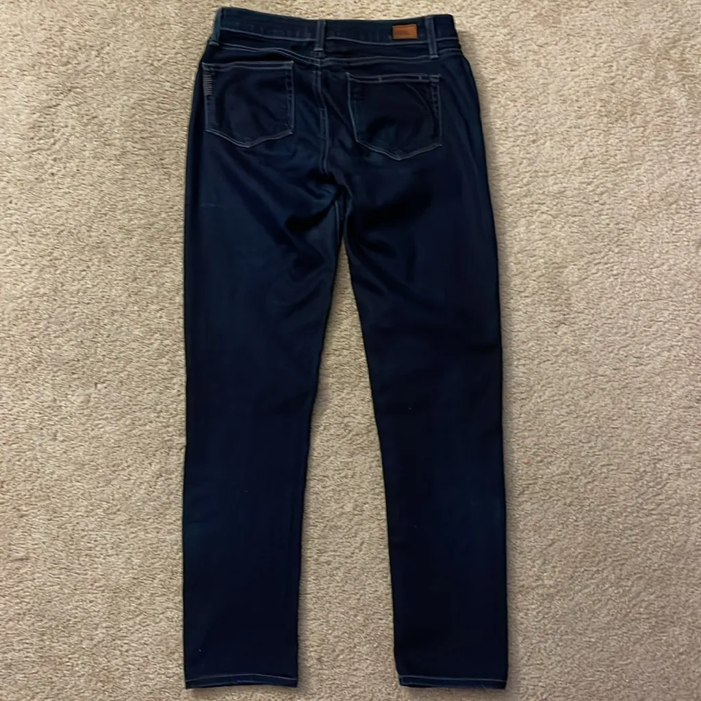 Women’s PAIGE Skyline Ankle Peg dark wash jeans / super stretch / size 27‎ - Image 5