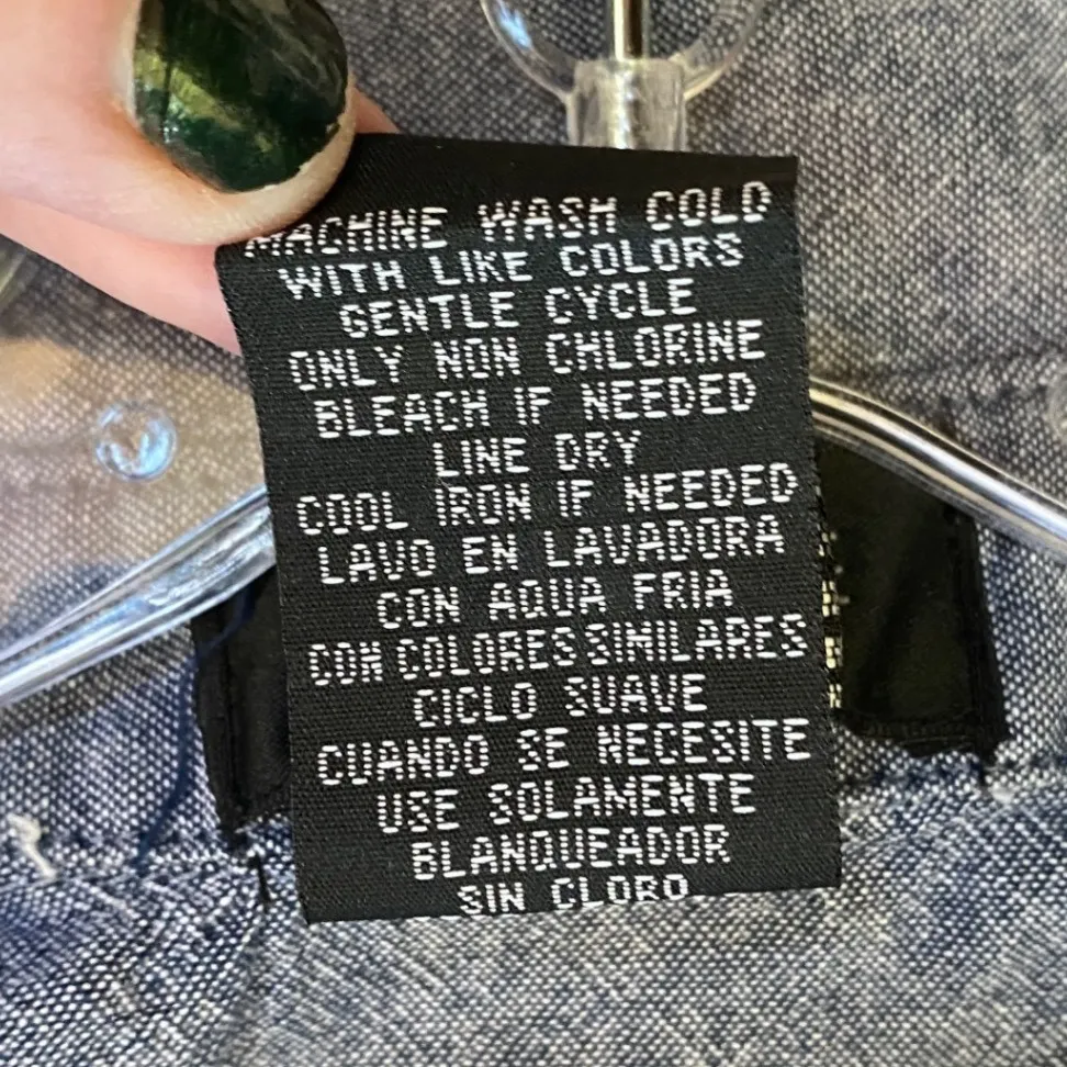 Alyn Paige New York Womens Dress Collar Button Front Sleeveless Blue Size 11/12‎ - Image 11