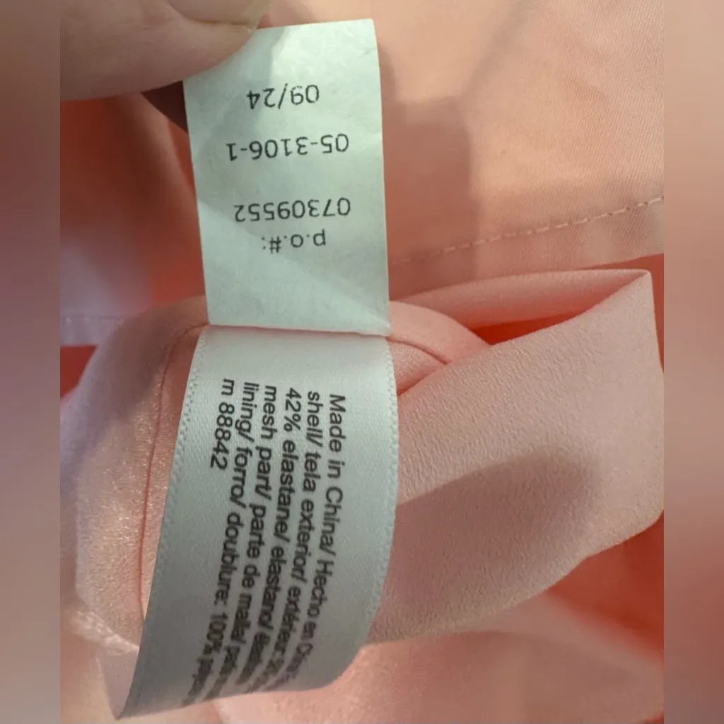 ELOQUII x kate spade Bow Detail Flare Mini Dress Pink Party Wedding NWT Size 16 - Image 10