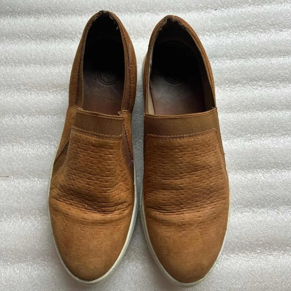 Cali Slide by Charleston Shoe Company Tan Slip on Leather Loafers Size 7.5 - Image 2