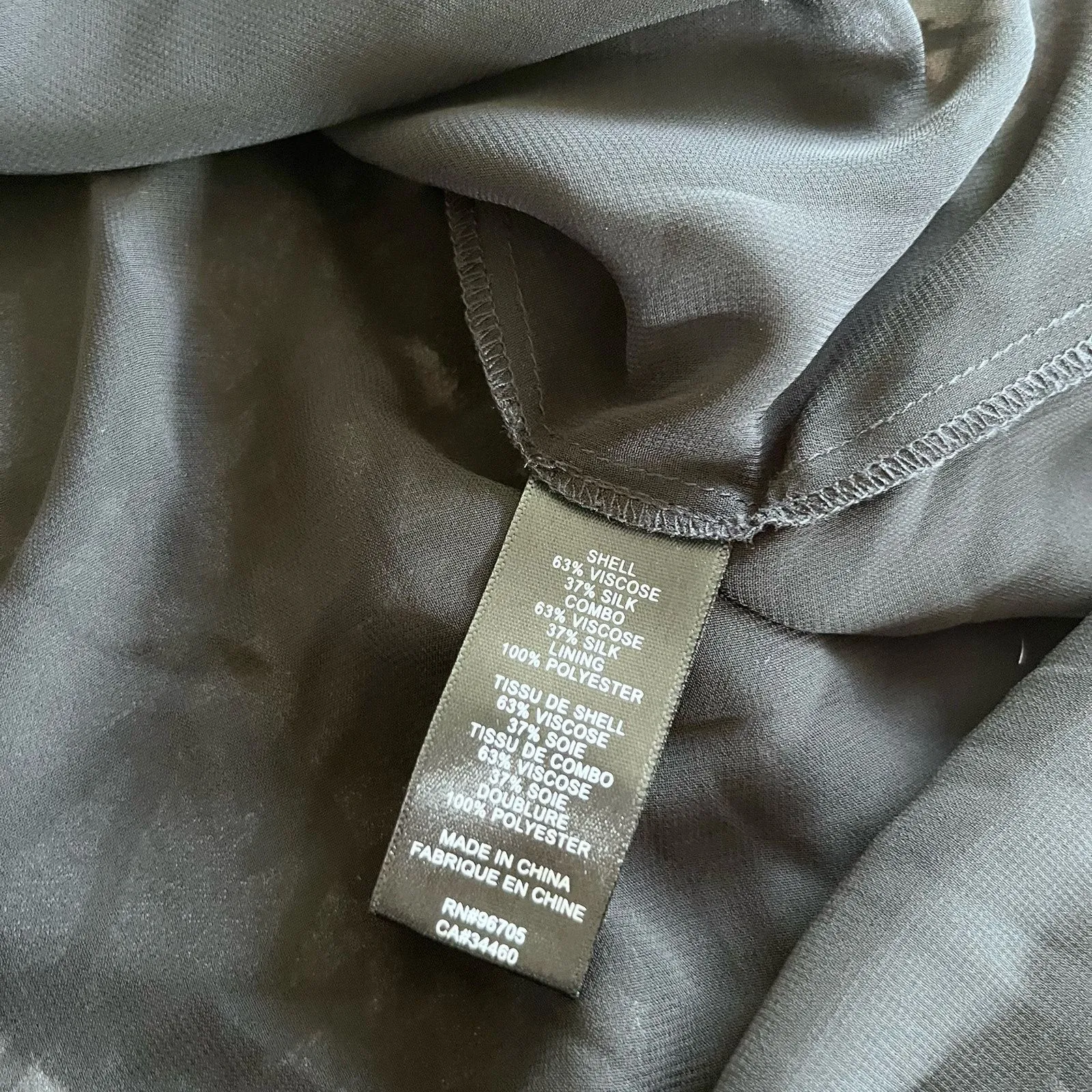 REBECCA TAYLOR   Noha Puff Sleeve Floral Midi Dress In Black Combo size 8 - Image 14