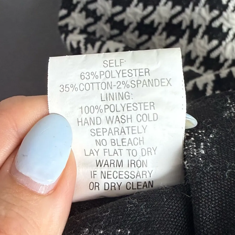 Chris McLaughlin Houndstooth Short Sleeve Dress GoGo, Elle Woods, Legally Blonde Black Size 8 - Image 7