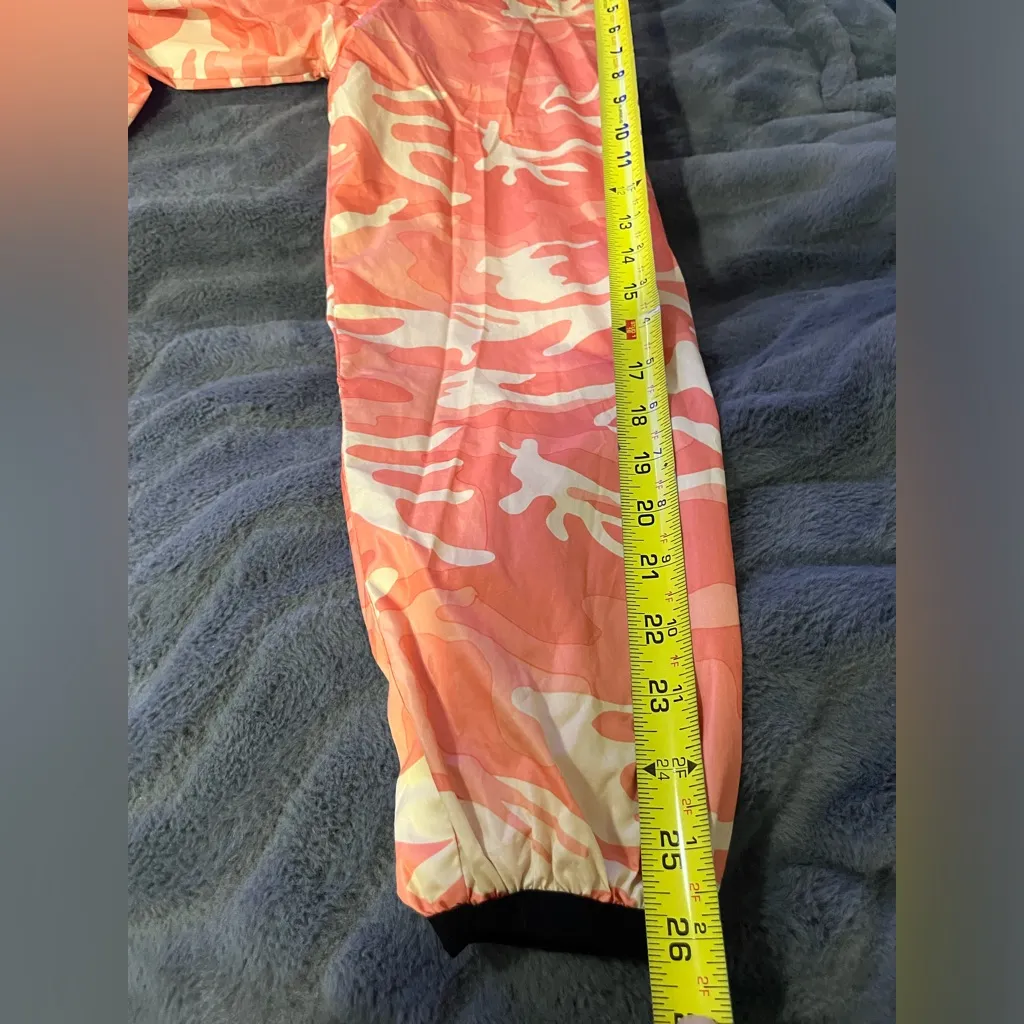 RIFLESSI COLLECTION Jacket Windbreaker Orange Lined
Pockets Hood Size L Size L - Image 8