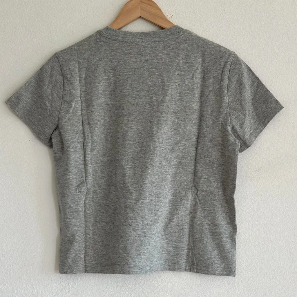 Everlane The Box Cut Tee in Essential Cotton in Heathered Grey, Size X-Small - Image 8