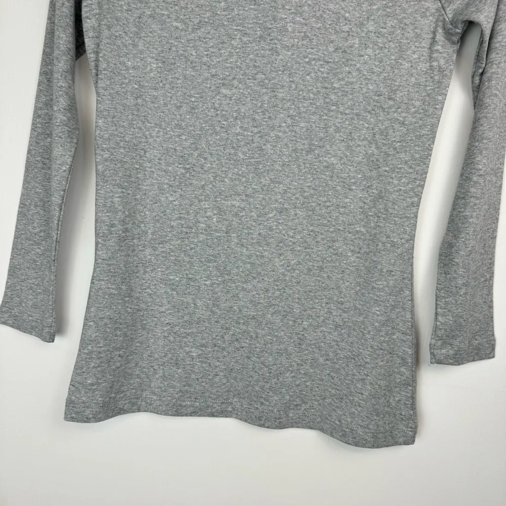 NWT Vineyard Vines Womens Simple Boat Neck Top Sz Small Heather Grey Pima Cotton - Image 12