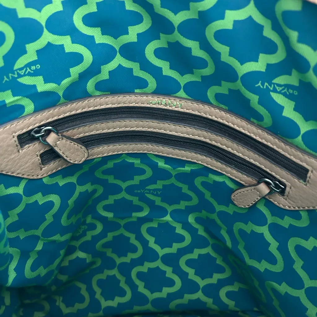 orYANY Lyssie Shoulder Bag Colorblock Pink Brown Tote Bag Tan - Image 7