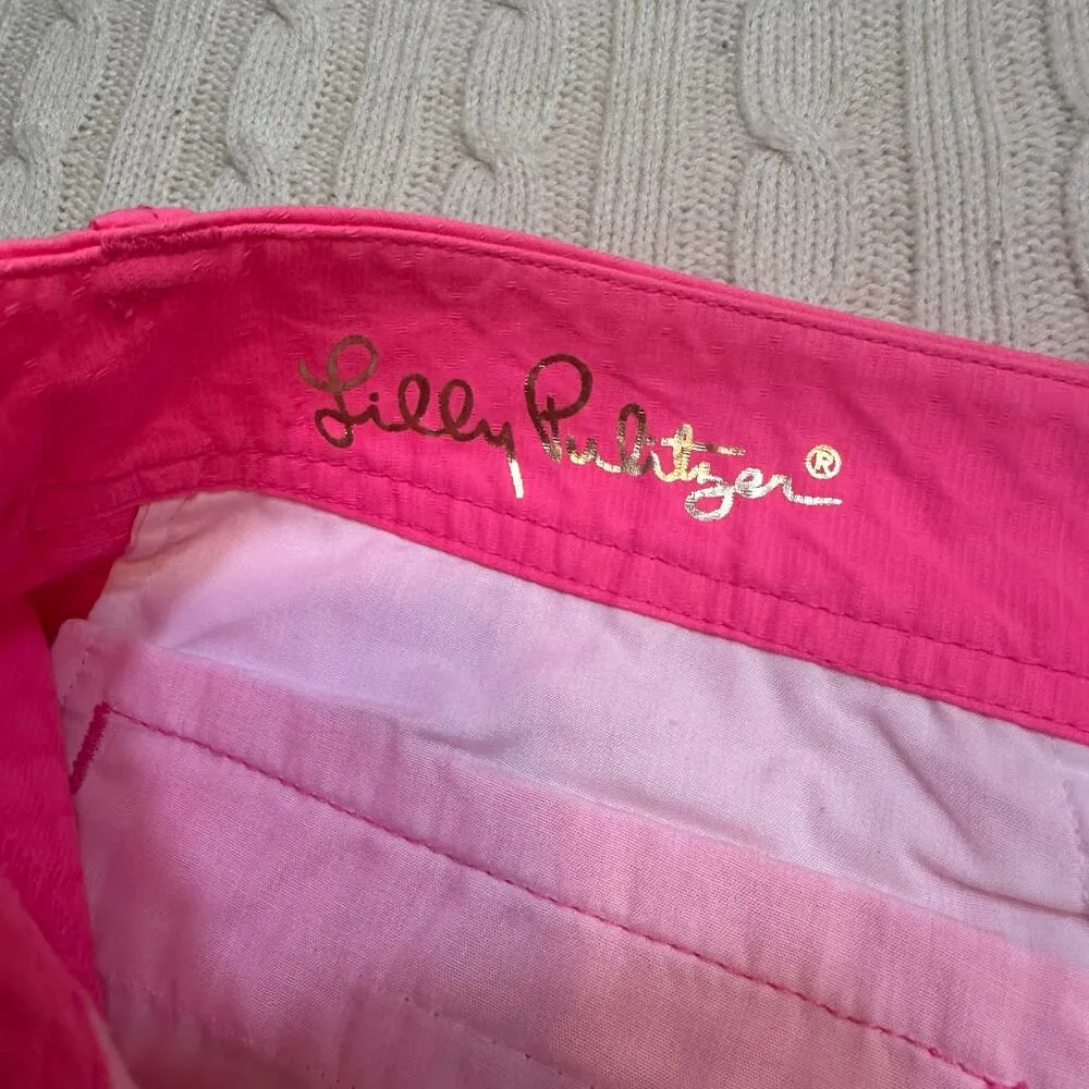 NEW Lilly Pulitzer Callahan Shorts sz 14 Bright Pink Shorts - Image 5