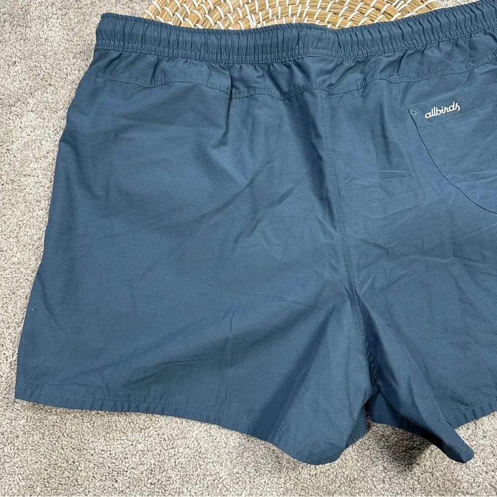 Allbirds Women's Natural Run Shorts Merino Wool Blend in Shadow Blue Size L - Image 9