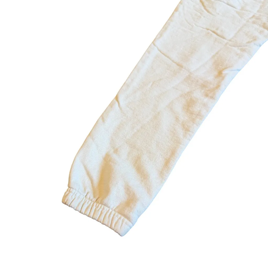 Talentless Cream Sweatpants Drawstring Waist 100% Cotton Size Small Women's - Image 4