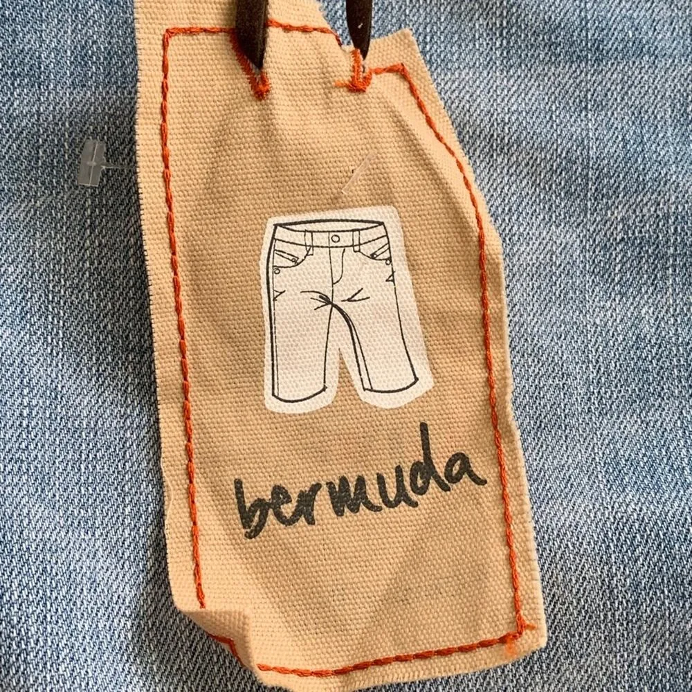 Vintage Chip & Pepper Shorts Light Wash Denim Y2K Bermuda Jean Size 7 Junior NEW - Image 10