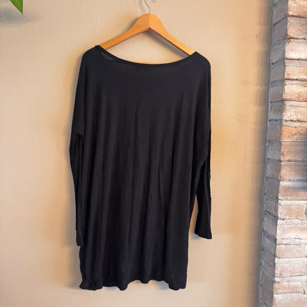 Piko 1988 Classic Black Long Sleeve Top Size M - Image 3