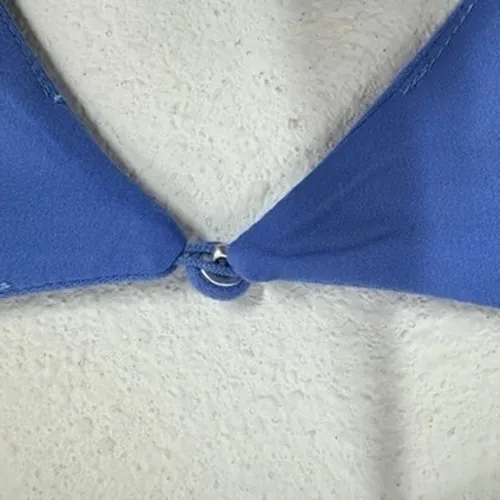 French Connection Baja Blue Whisper Foldover Square Neck Mini Dress Size 2 - Image 6