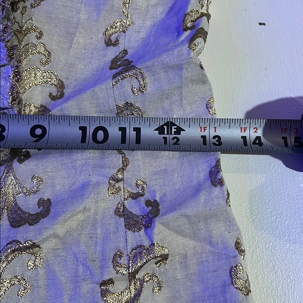 Tory Burch Maggie gold foil jacquard classic dress midi. Size 2 - Image 6