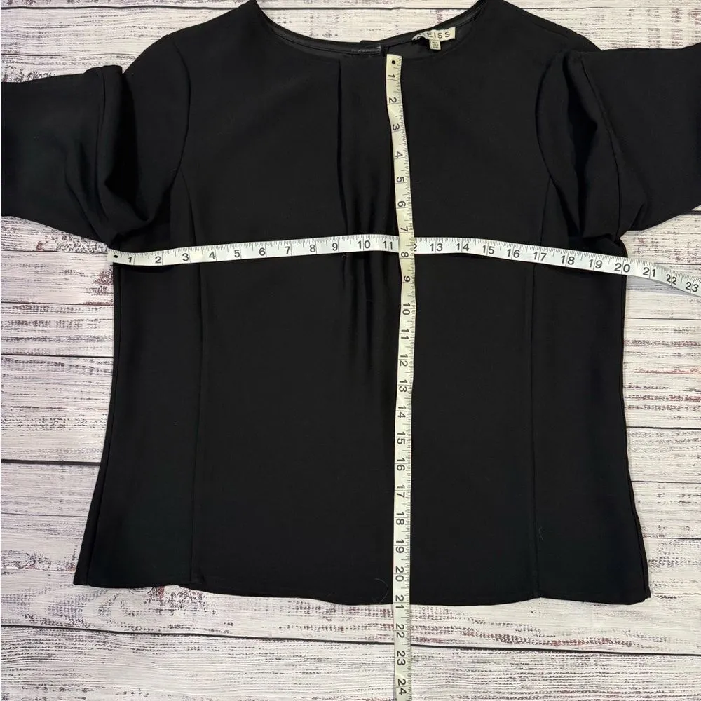 Reiss Grace Black Button-Detail Blouse size 8/40 excellent condition - Image 9