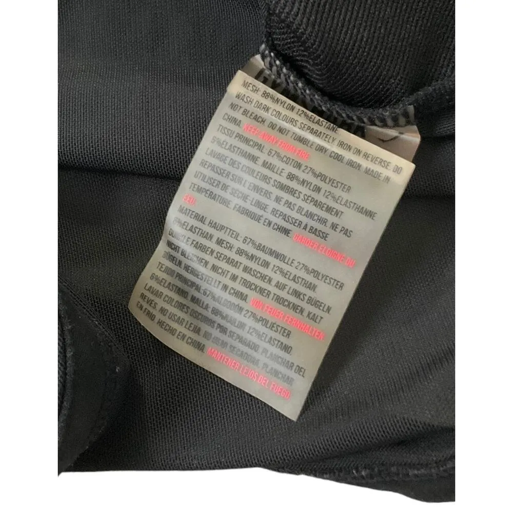 Gymshark Black Nikki Blackketter Mesh Back Crop Top Women's Size Small | 17-6 - Image 5