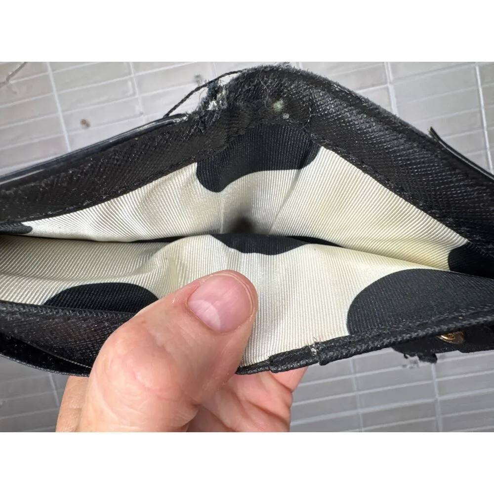 Kate Spade New York Wallet – Black & Tan Colorblock with Gold Hardware - Image 4