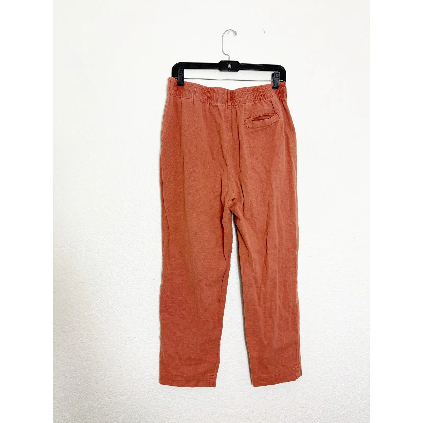 Marine Layer Elle Relaxed Crop Pants Size Medium Rust Orange Preppy Minimalist - Image 13