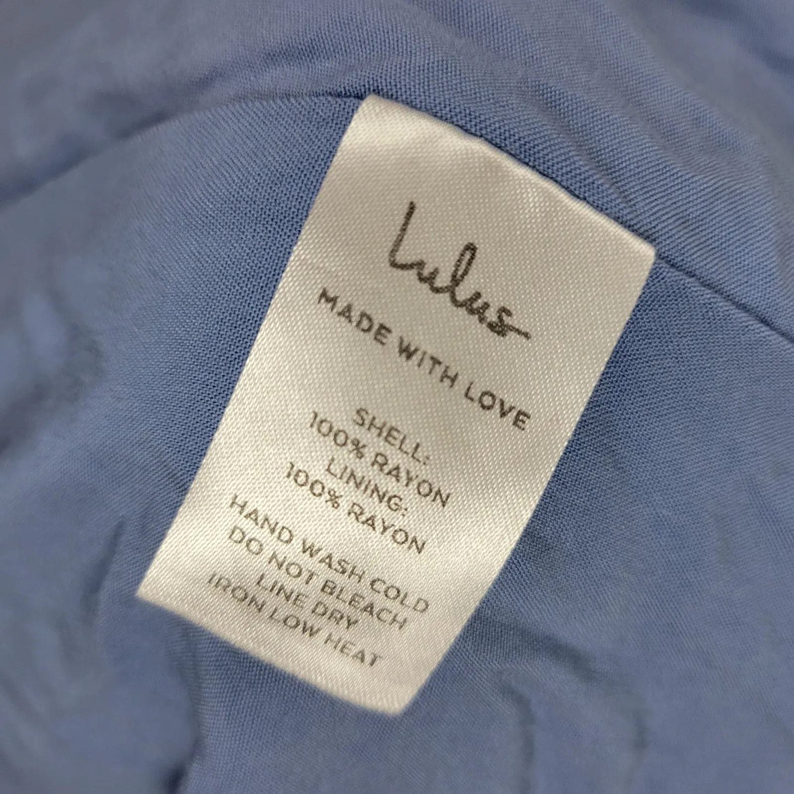 Lulus Womens‎ Downright Darling Dress Medium Blue Halter Open Back Mini Rodeo - Image 3