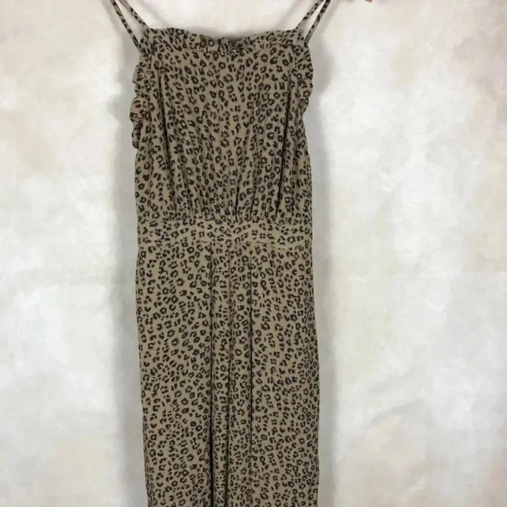 CeCe Chiffon Leopard Wide Leg Jumpsuit NWT Size 0 - Image 8