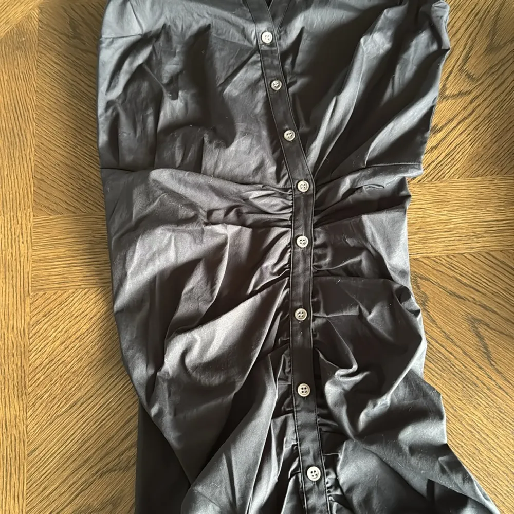 VERONICA BEARD Ruched Shirt Dress, BRAND NEW, Black, Size 0, $450 - Image 14