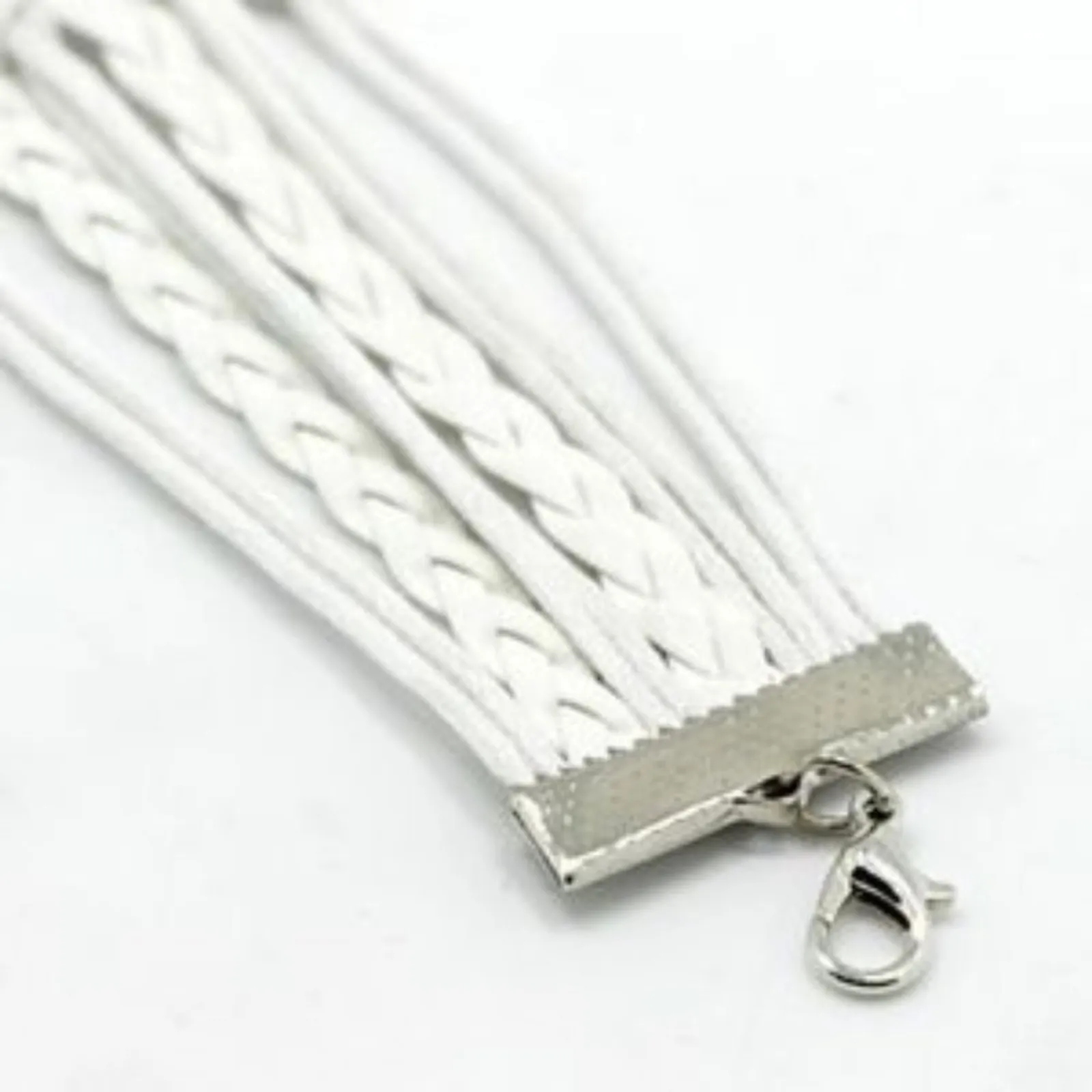 Pink Vegan Leather Multiple Layer Love Eiffel Tower Infinity Bracelet Women - Image 3