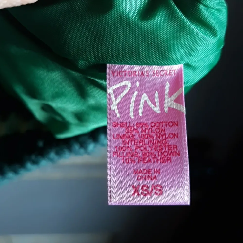 Vintage Green Pink Victoria's Secret Puffer Vest - Image 5