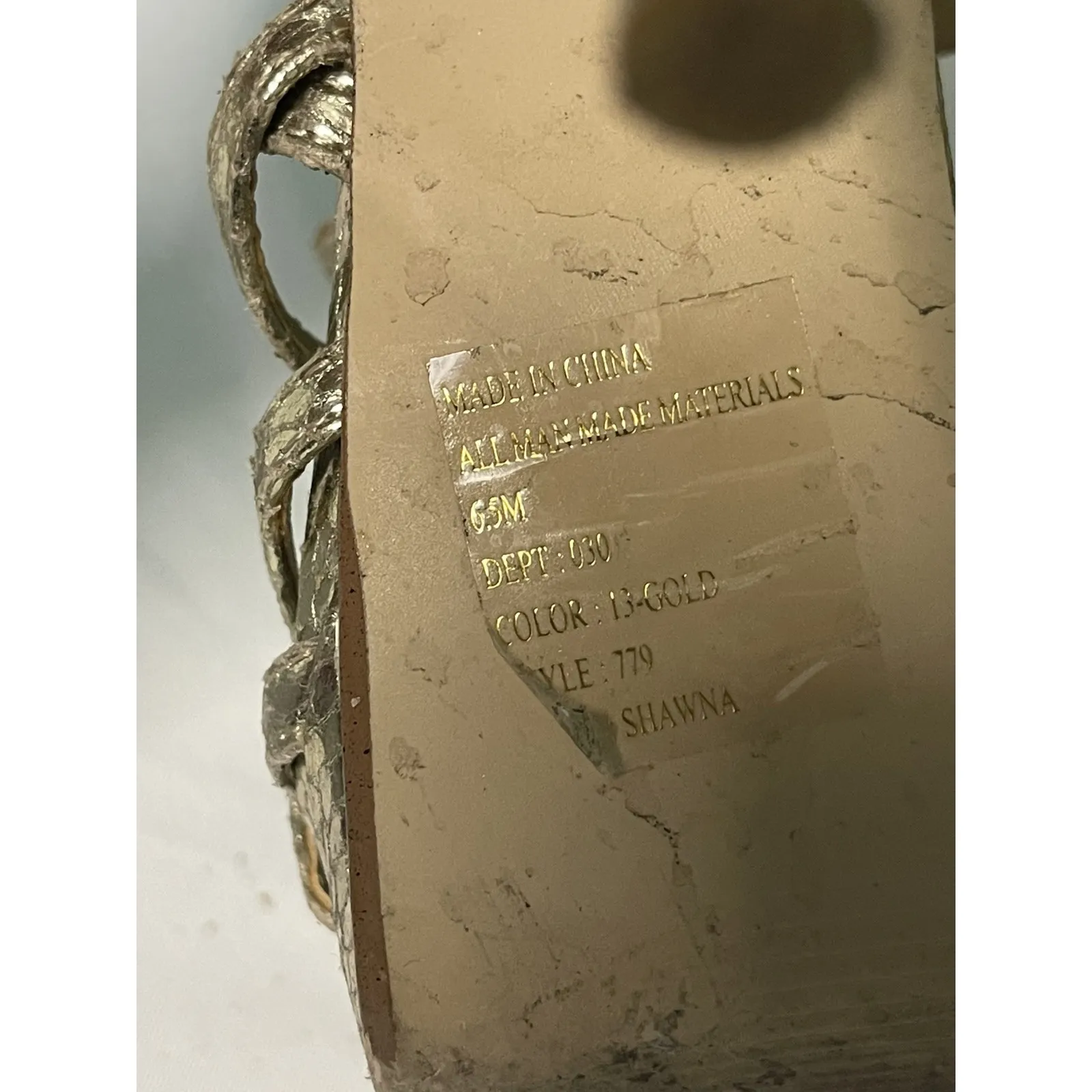 open toe gladiator style strap high heel stilettos‎ size 6.5. S - Image 7