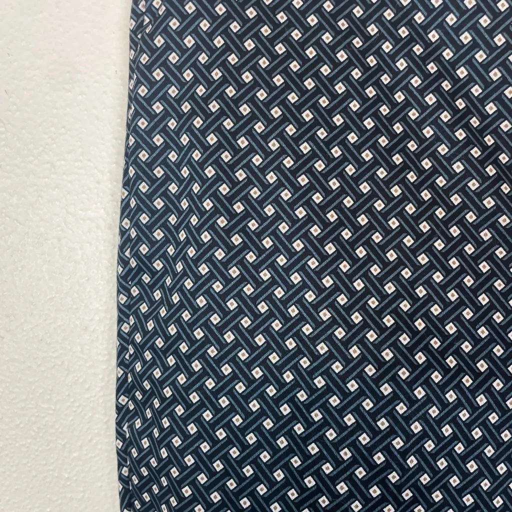 NWT H&M Women's 12 Blue and Black  High‎ Rise Tapered Leg Career Pants Stretch - Image 3