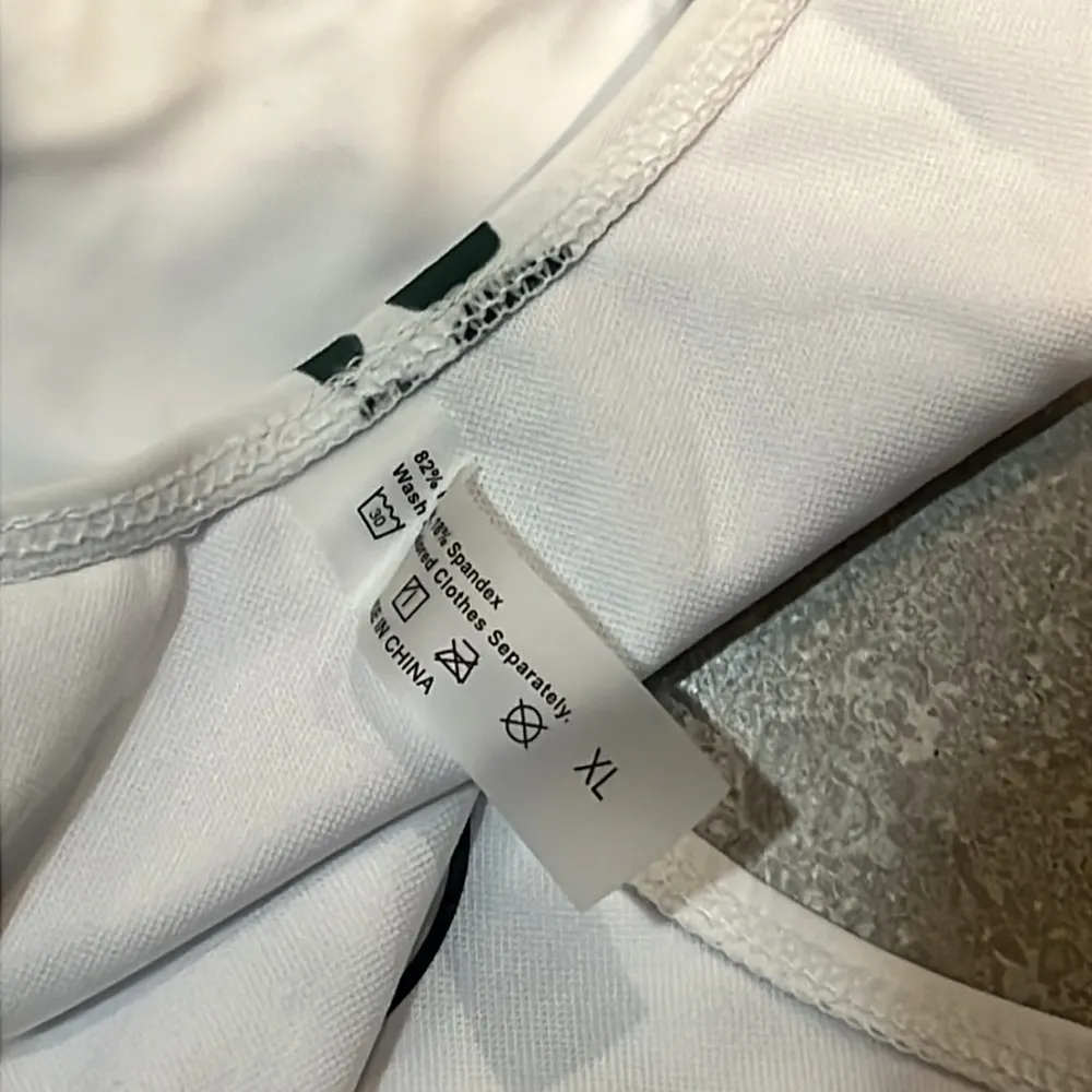 Tie Dye Print Bikini One Shoulder High-Cut Cover Pants, Size XL NEW in Packaging - Image 6