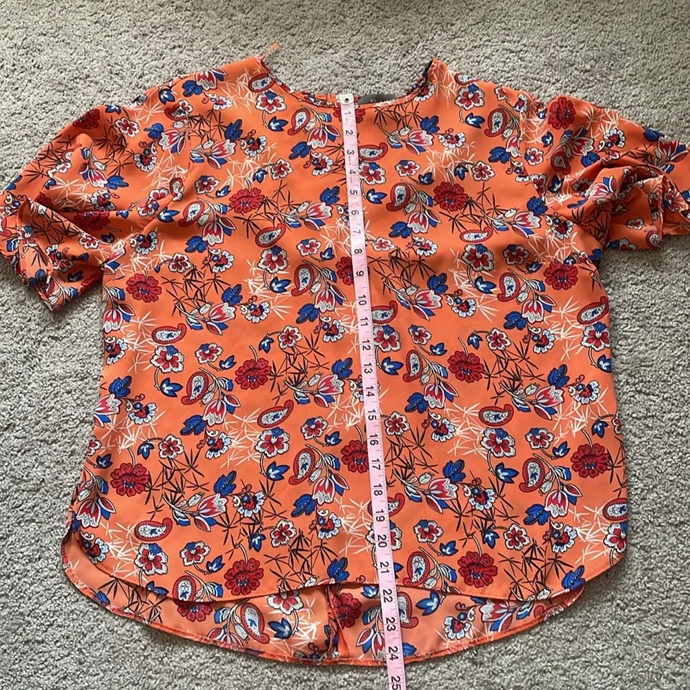 Primark | Short Sleeve Floral Print Blouse | Size 12 - Image 11
