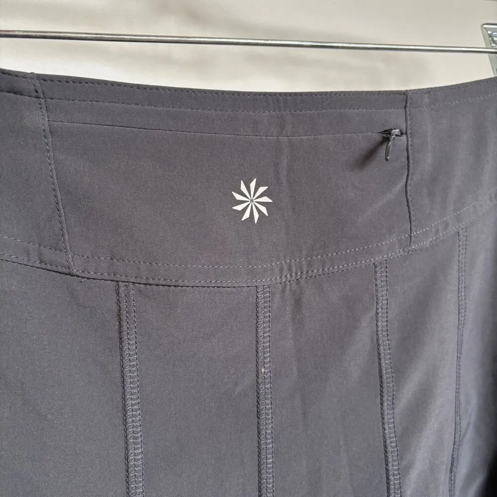 Athleta Gray Mini Skort Tennis Pickleball Golf Flare Skirt Outdoors Size 4 - Image 4