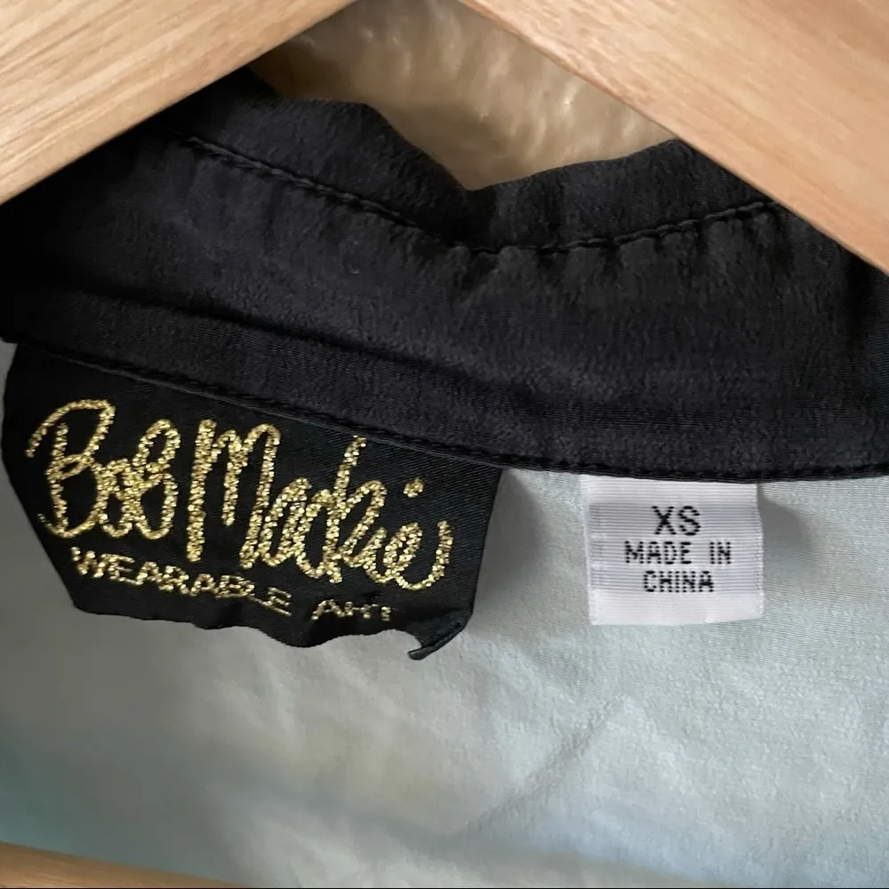 Bob Mackie Wearable Art meadowlands Silk Blouse - Image 2