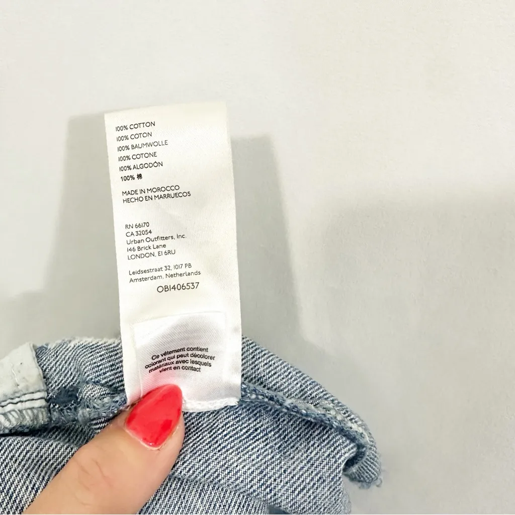 Free People Out Of Ordinary Denim Mini Skirt in Vintage Blue - Image 11