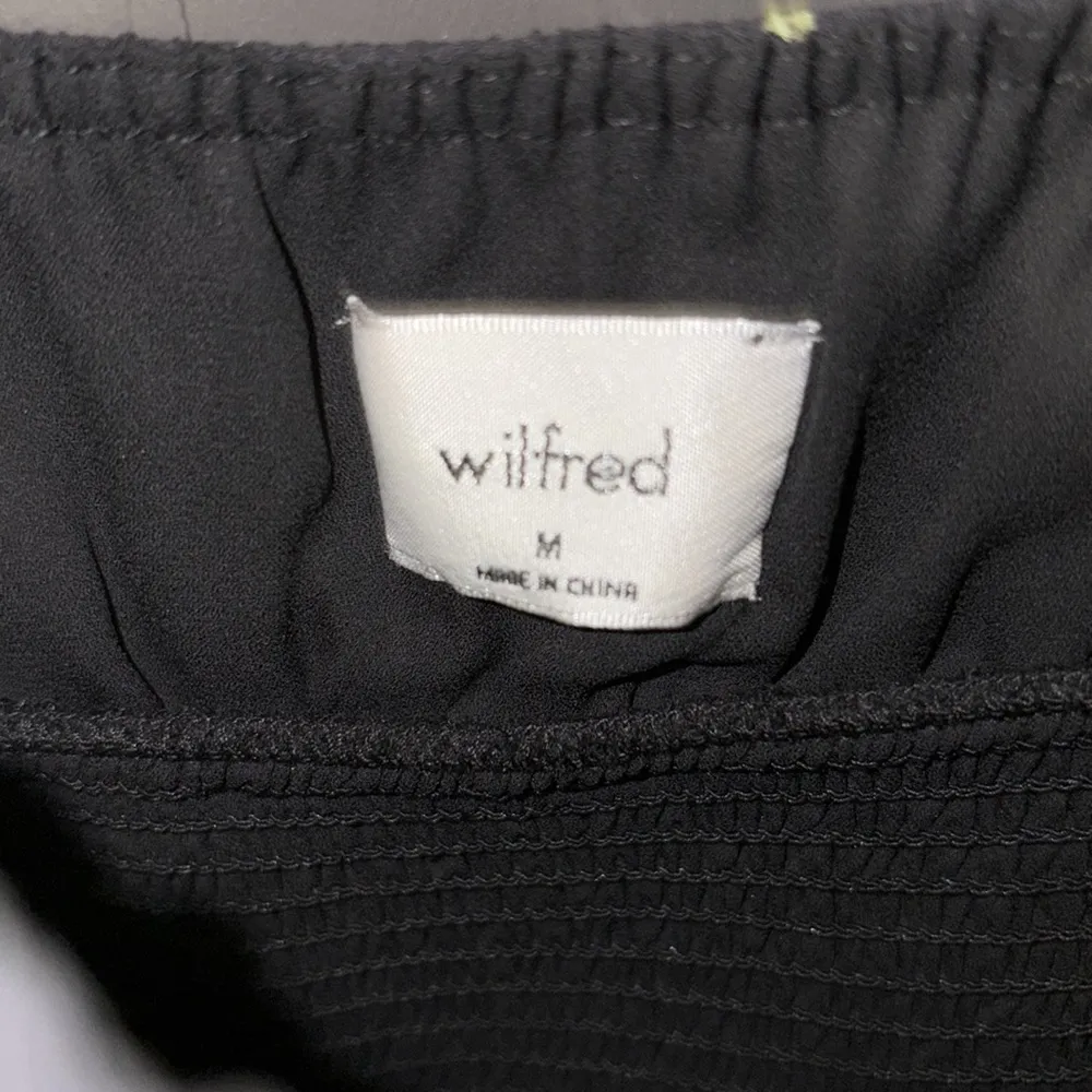 Aritzia Wilfred Genoa Floral Midi Dress Black Size M - Image 2