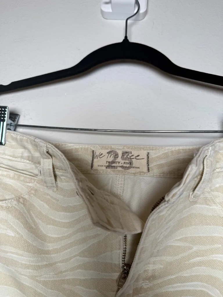 Free People Zebra Denim Print Skirt - Image 2