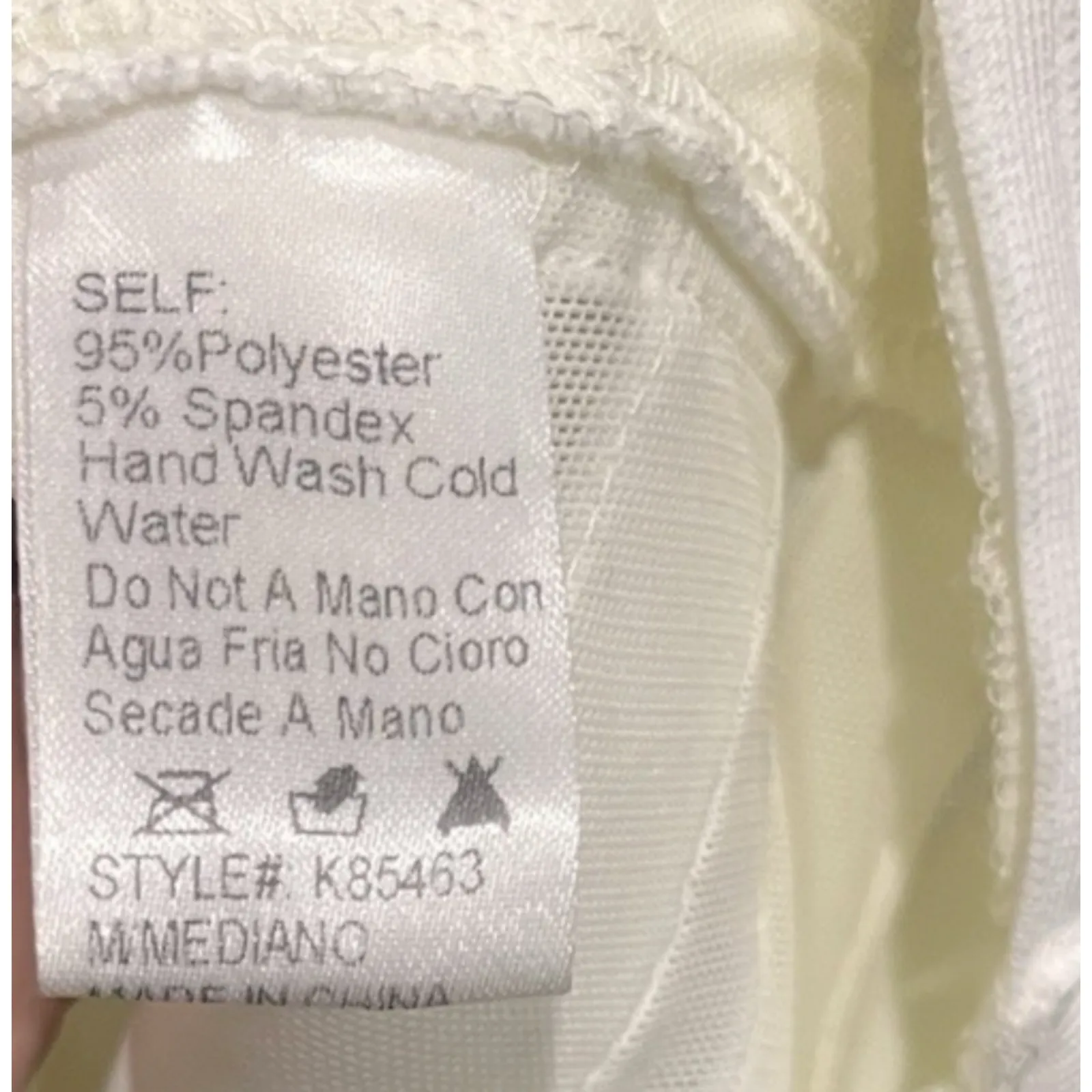 Kira Kira White Structured Mesh Panel Bodycon Dress Mock Neck Slit Bandage XS - Image 5