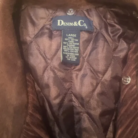Denim & Co. Brown Quilted Jacket - Image 2