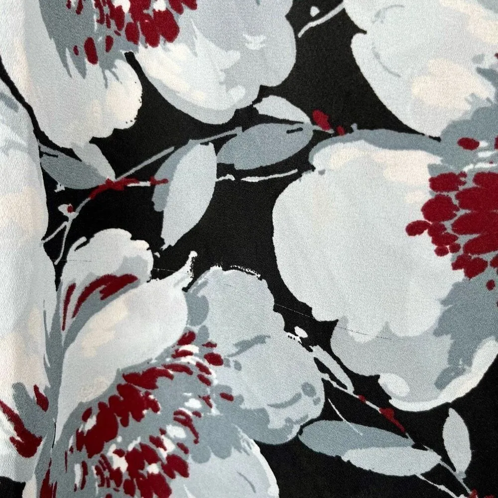 Loft Outlet Floral Petite Blouse LP - Image 2