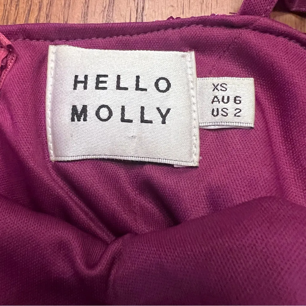 Hello Molly Citadel Skies Cowl Neck Deep Open Back Sequin Mini Dress Pink Size 2 - Image 14