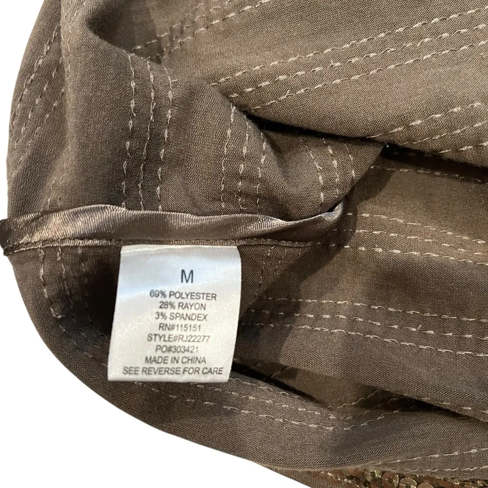 Romeo & Juliet Couture Sequin Racerback Tunic Tank, Sz M - Image 9