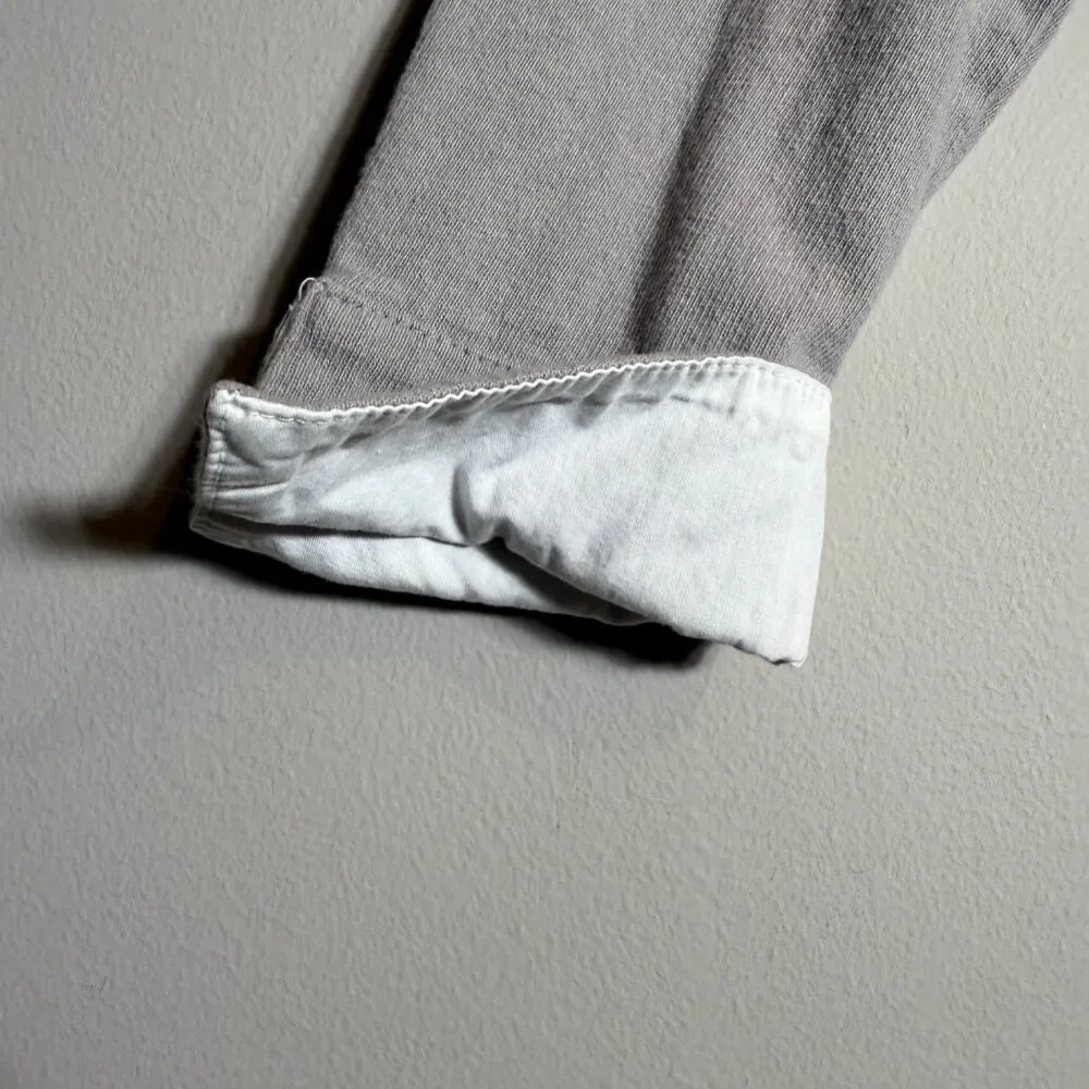 Anthropologie Eri + Ali Long Sleeve Cotton Blouse Women's XS Taupe Lagenlook - Image 7