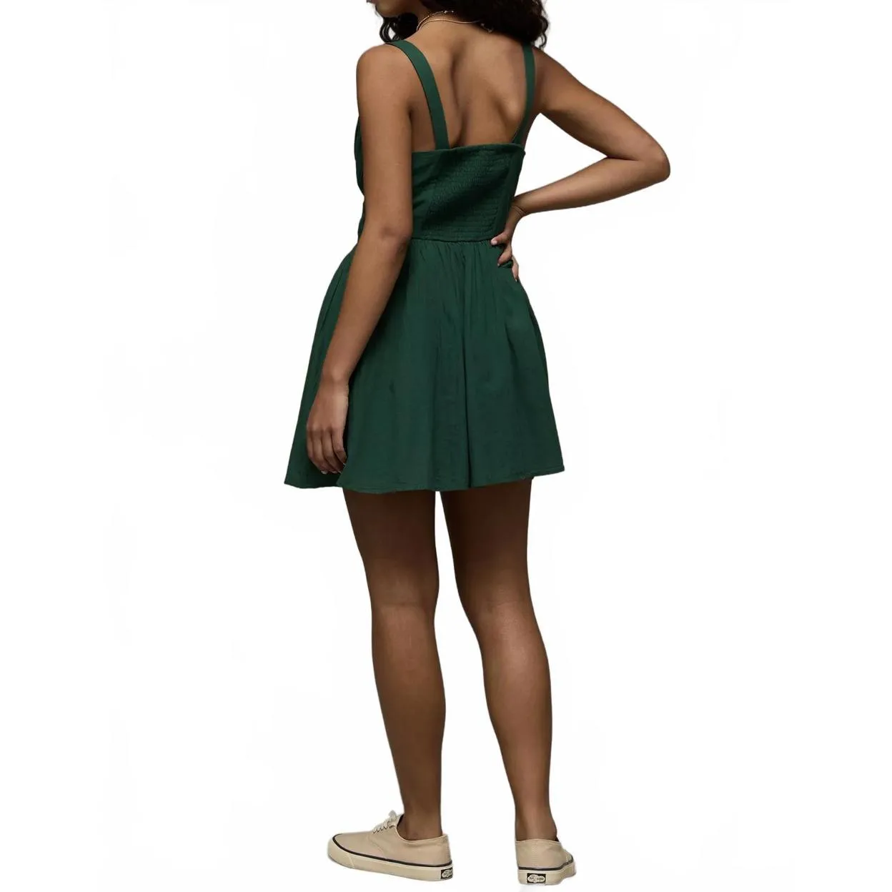 AE Tie Front Corset Mini Dress American Eagle XS Green - Image 5