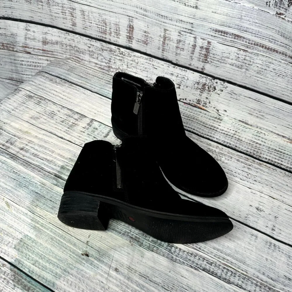 Blondo Women's Liam Waterproof Ankle Boot Black Suede 7.5 - Image 4