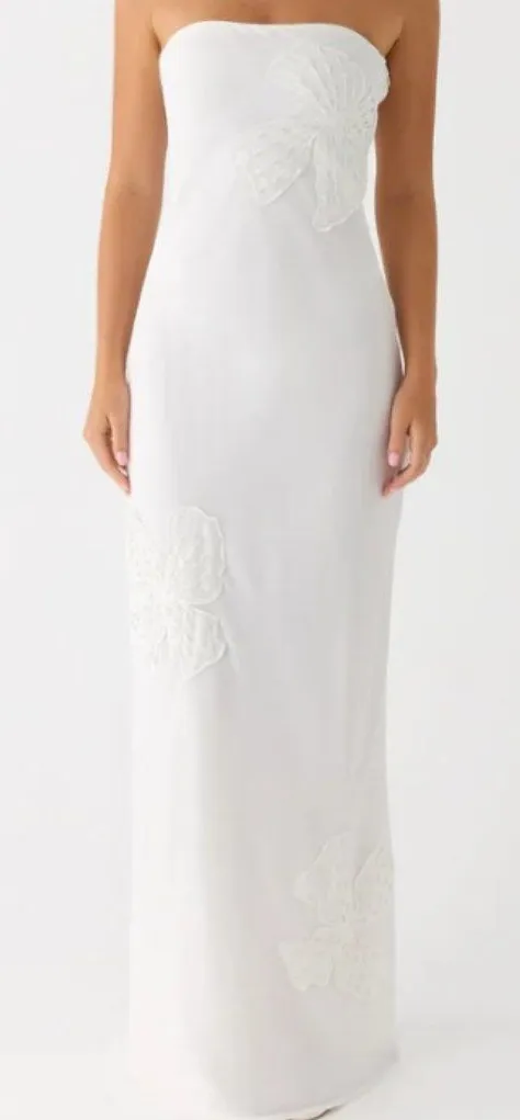 peppermayo white strapless dress Dresses Side seam invisible zipper Ayanna Strapless Mini Dress -