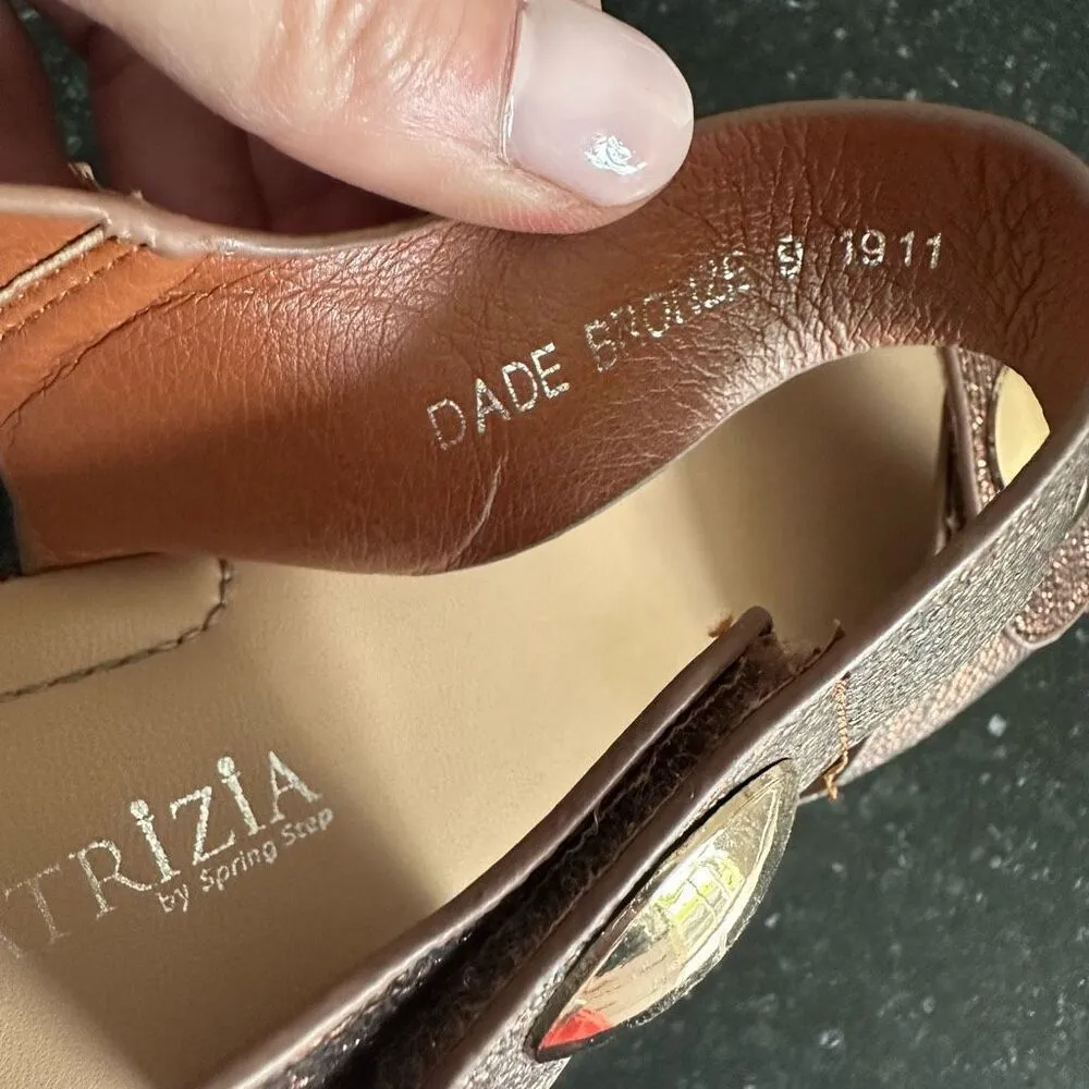 PATRIZIA DADE‎ Brinze Dade Party STRAP SANDAL SIZE 10 - Image 10