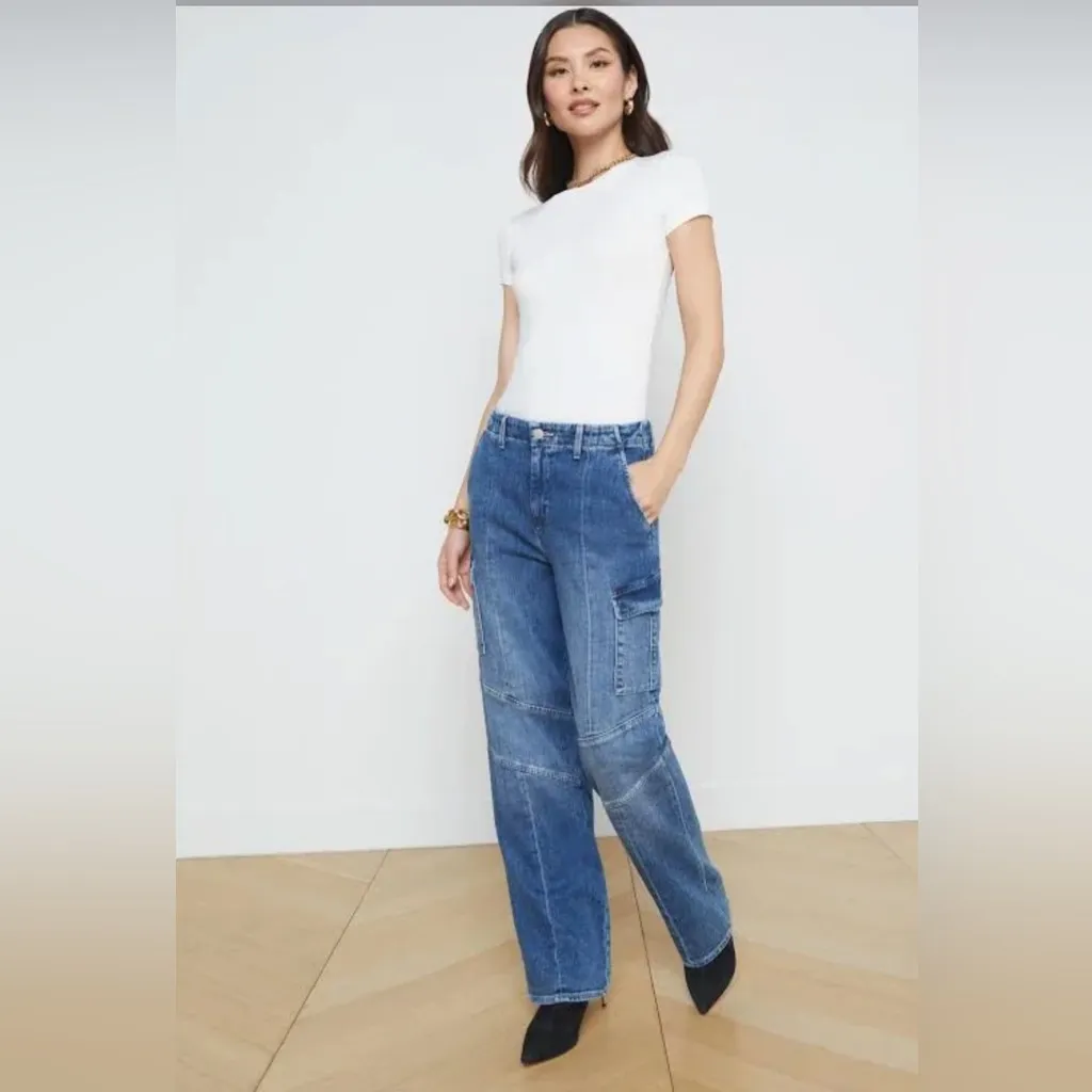 L’agence Brooklyn High-Rise Utility Katella Wide Leg Jean  25 - Image 5